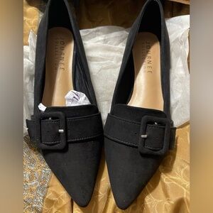 New Journee Black buckle Loafers size 9
